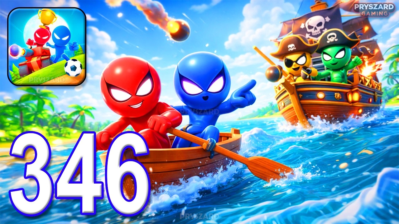 Stickman Party - Gameplay Part 346 Random Funny MiniGames 1 2 3 4 Plyer Free New Update Adventure