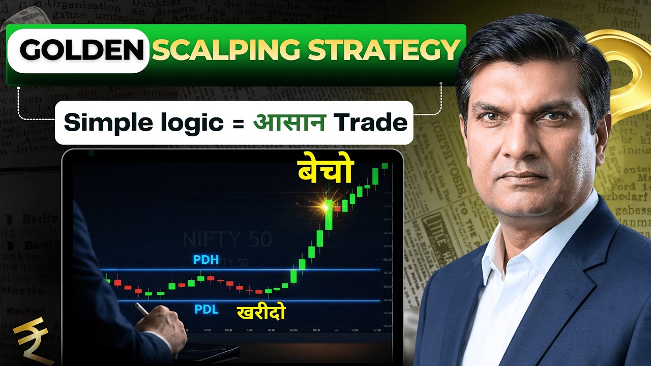 5 minute scalping on previous day high low strategy | Beginner to pro | Market Udaan