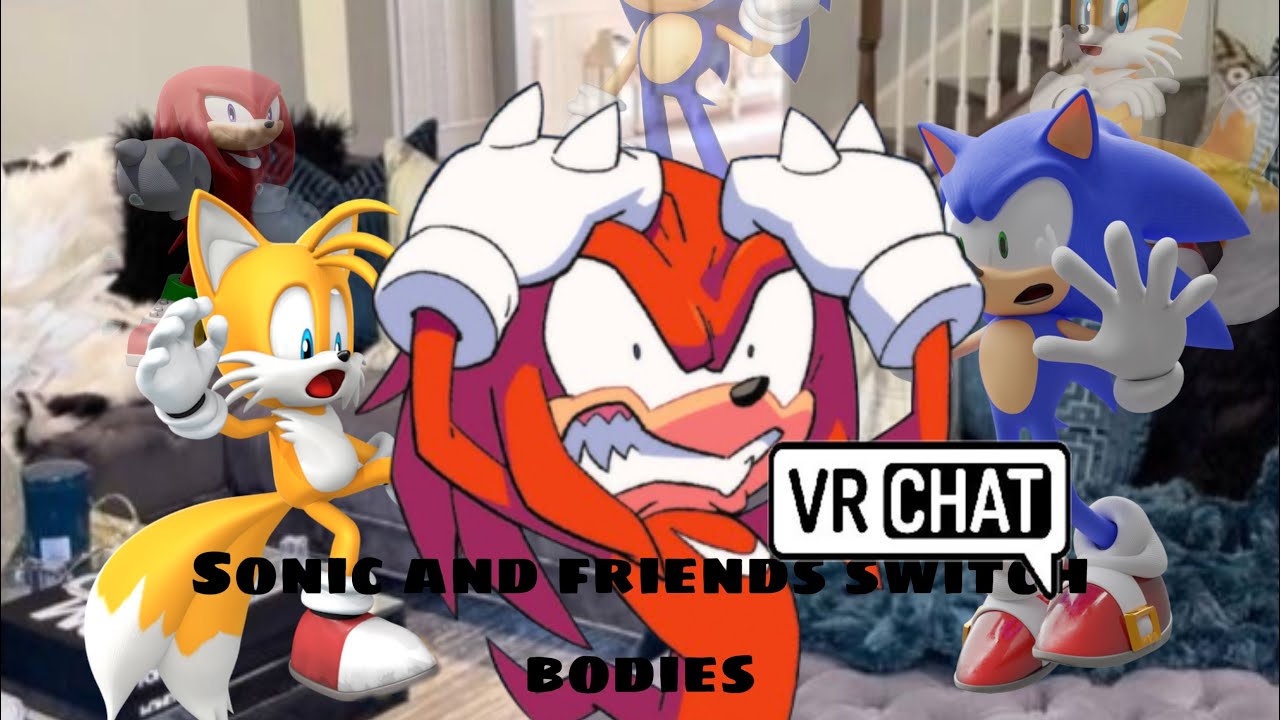 Sonic and friends switch bodies in vrchat 