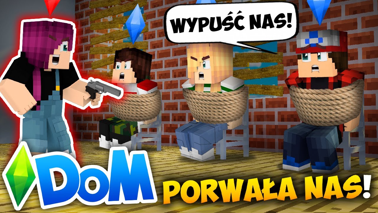 😱👮 MINECRAFT DOM #77 - ZOSTALIŚMY UPROWADZENI?! *musimy wybrać życie czy śmierć?!* | SIMSCRAFT