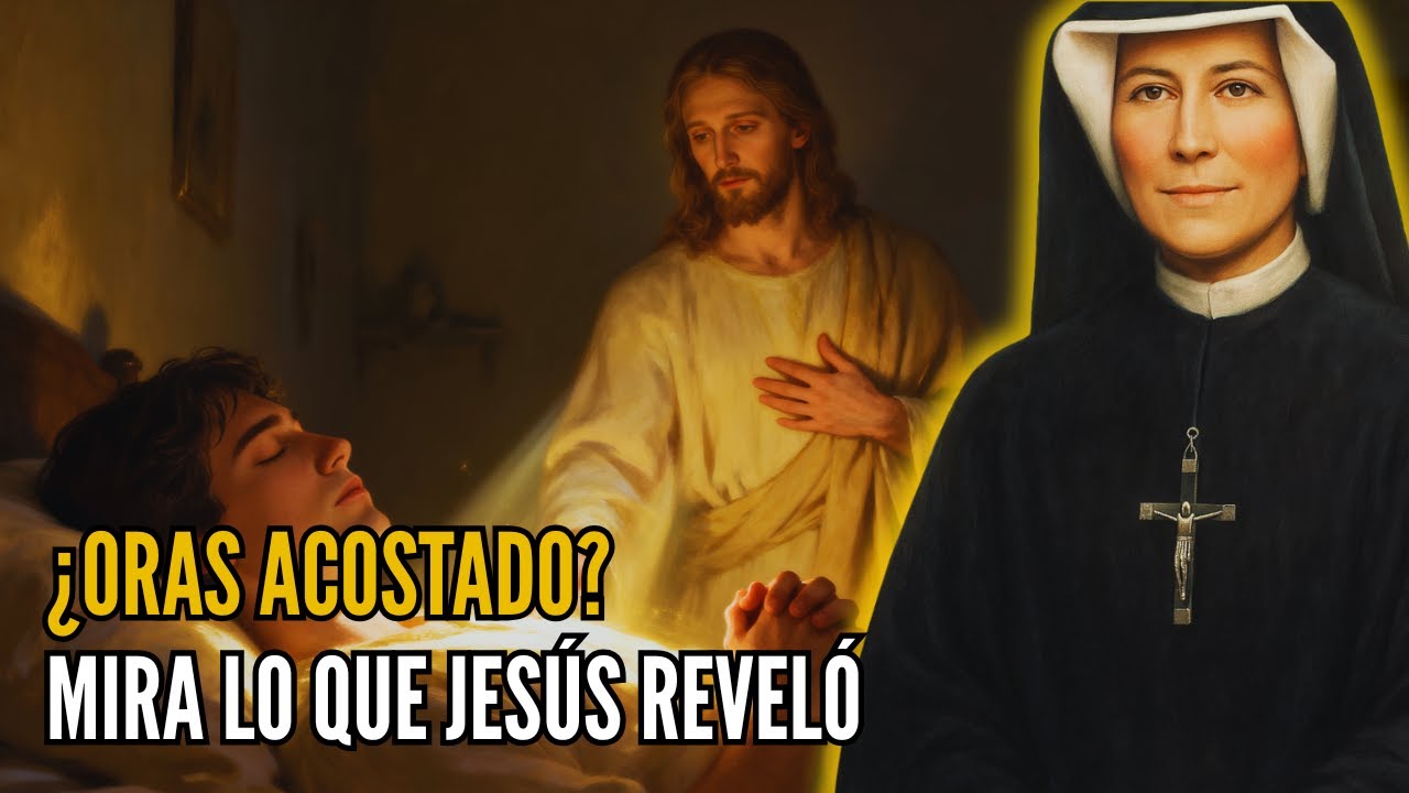 Santa Faustina revela: Lo que sucede cuando oras acostado — lo que Jesús le mostró