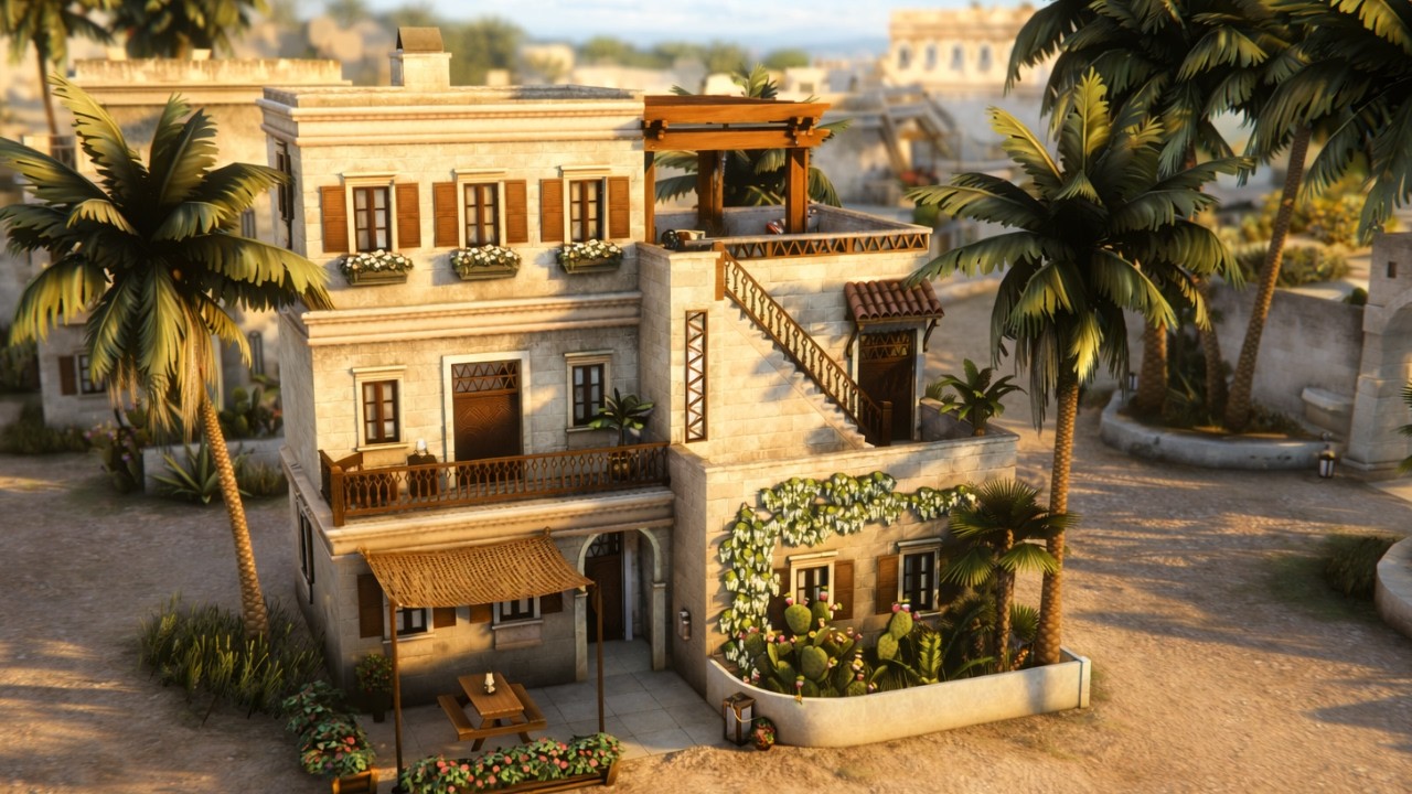 Dambele Family House 🌴 Base Game and Royalty & Legacy 👑 The Sims 4 Speed Build | No CC