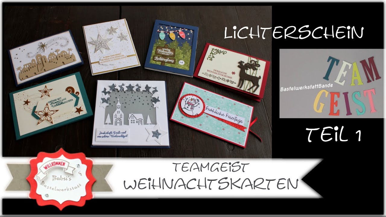 TeamGeist Weihnachtszeit Lichterzeit - Weihnachtskarten Ideen -Stampin´Up! - Weihnachtskarte basteln