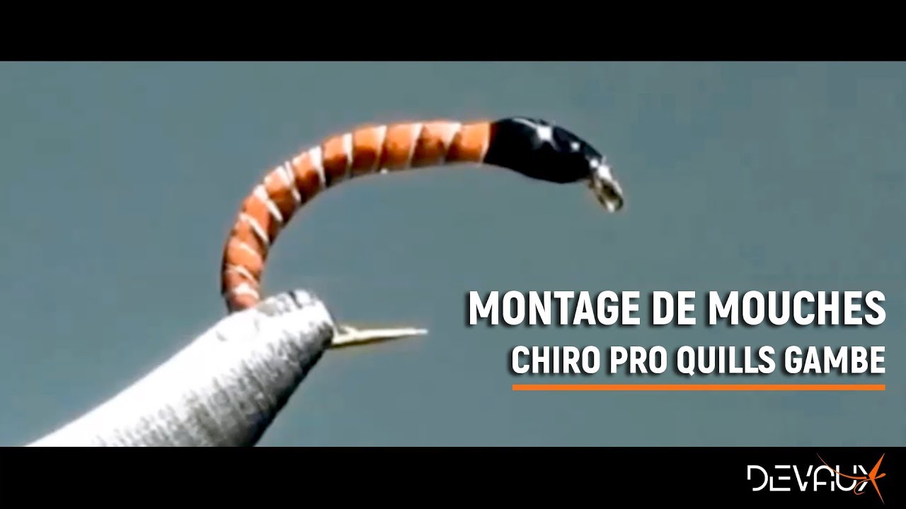 Montage mouche Chiro PRO-QUILLS DVX Gambe par Philippe Giraud