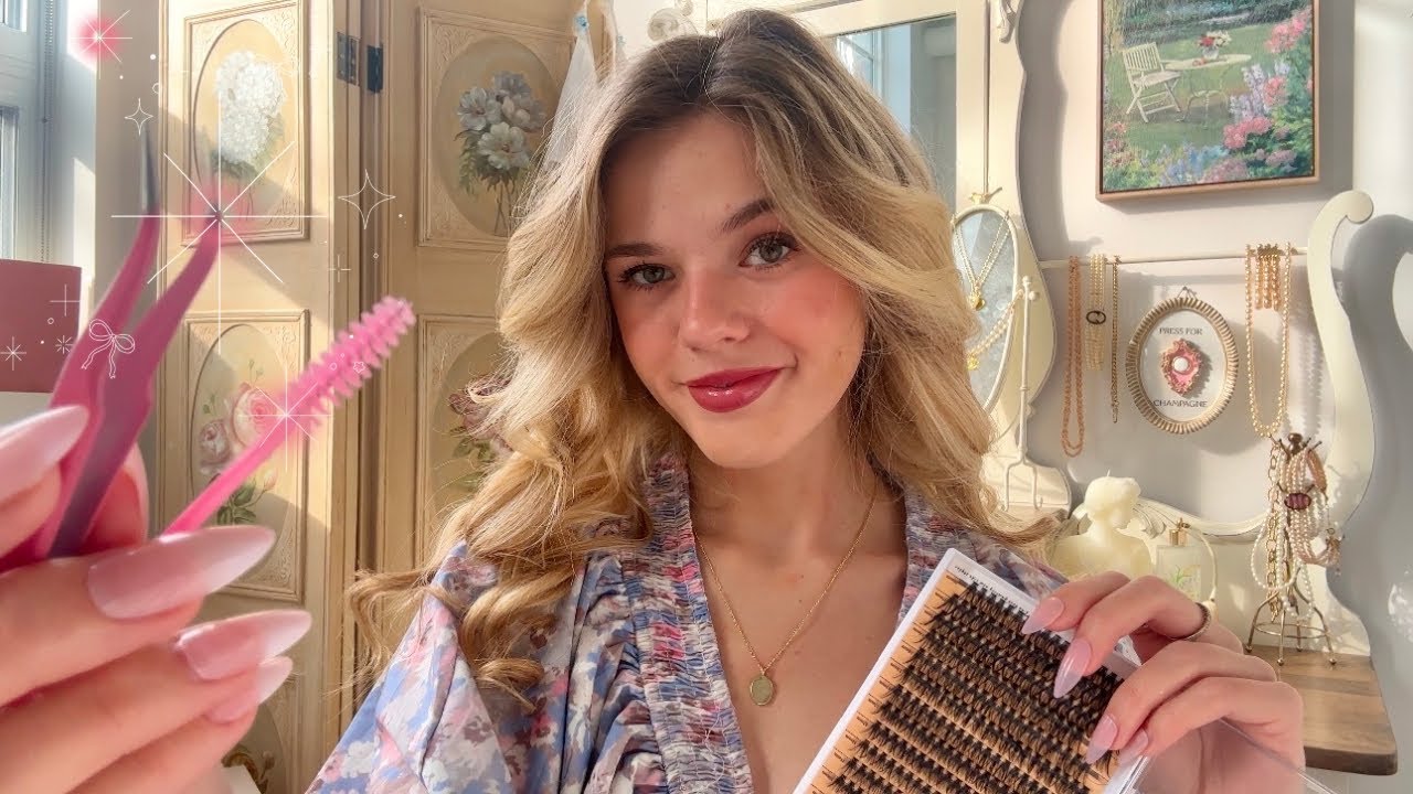 ASMR Doing Your Lash Extensions Roleplay 🌸 (⺣◡⺣)