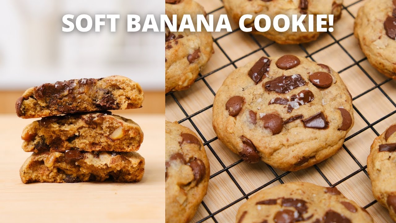 No egg! SOFT BANANA COOKIE!