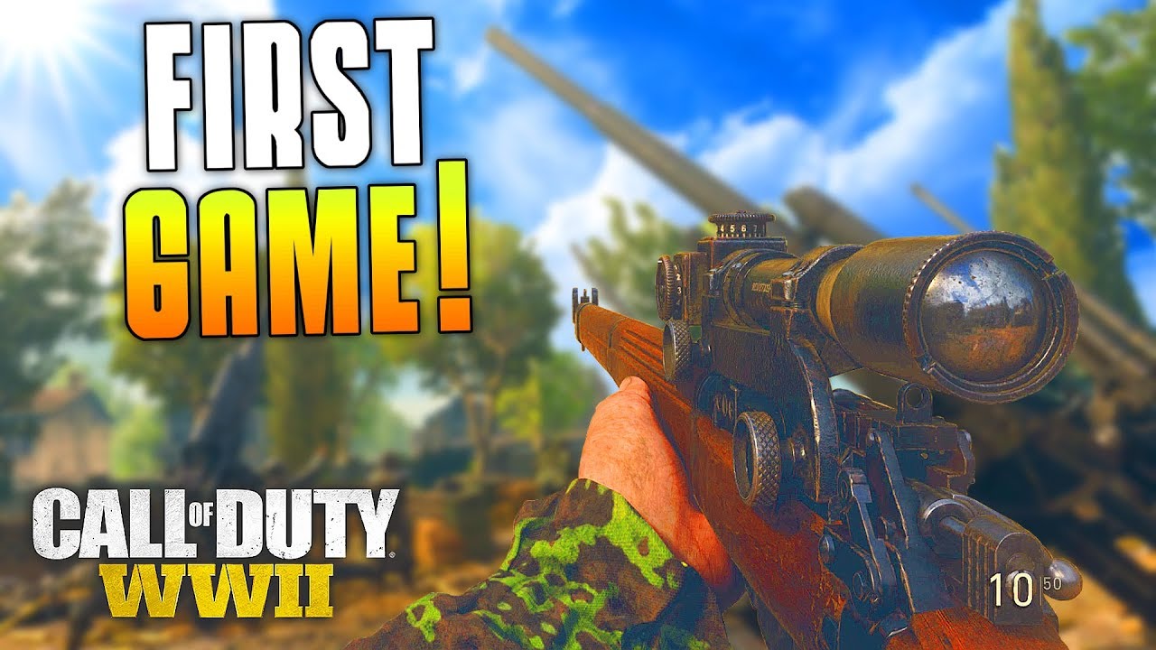 FIRST GAME OF WW2 FUNNY MOMENTS! (Call of Duty: WW2 First Gameplay Funny Moments) - MatMicMar