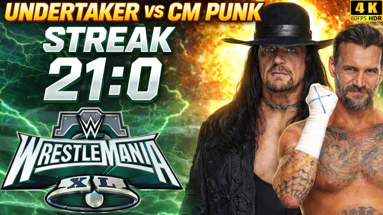 Undertaker VS CM Punk Streak 21:0 - [PS5 Slim 4K60FPS HDR] 