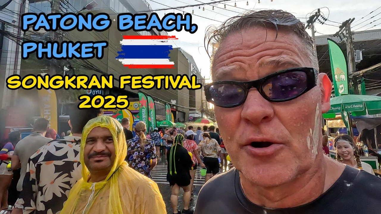 Songkran Water Festival 2025 - Patong Beach, Phuket 🇹🇭 🔫 🌞  Things Got Pretty Crazy and Wet! 💦🤪