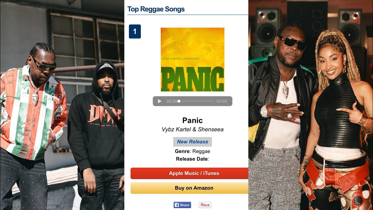 VYBZ KARTEL &SHENSEEA PANIC DEBUT #1 ON US ITUNES REGGAE CHART+1DON & FIXAVELI OUTSIDE 👀😳🙄🗣️☝🏿💯