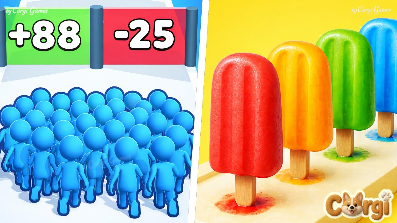 Count Master VS Popsicle Stack - Max Levels Unlocking SpeedRun Gameplay iOS Android