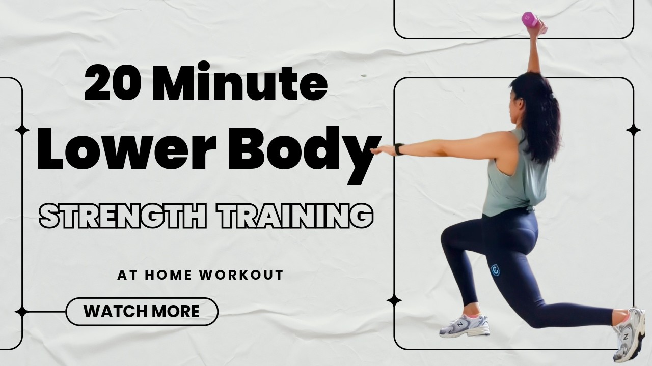 20 Min Lower Body Strength Workout No Repeats | Legs & Glutes at Home