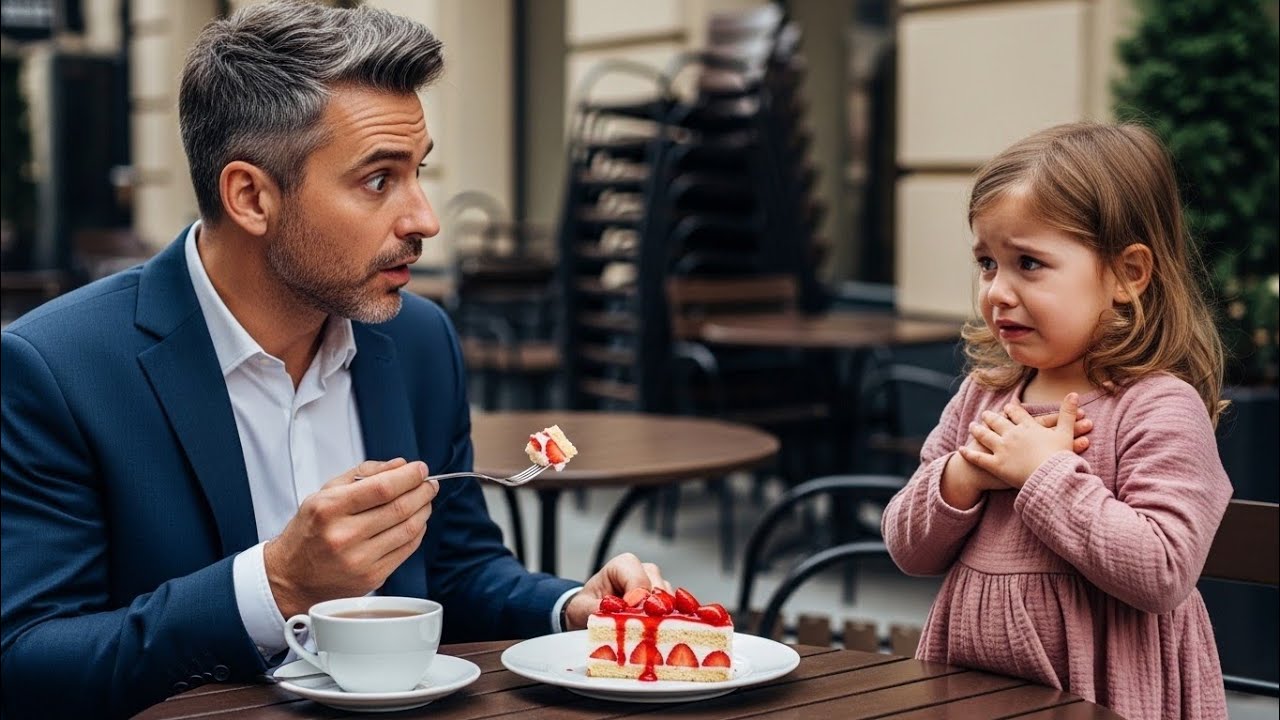 ¡SEÑOR, ELLA PUSO ALGO EN SU TARTA La Advertencia De Una Pequeña Mendiga Salvó La Vida Un Millonario