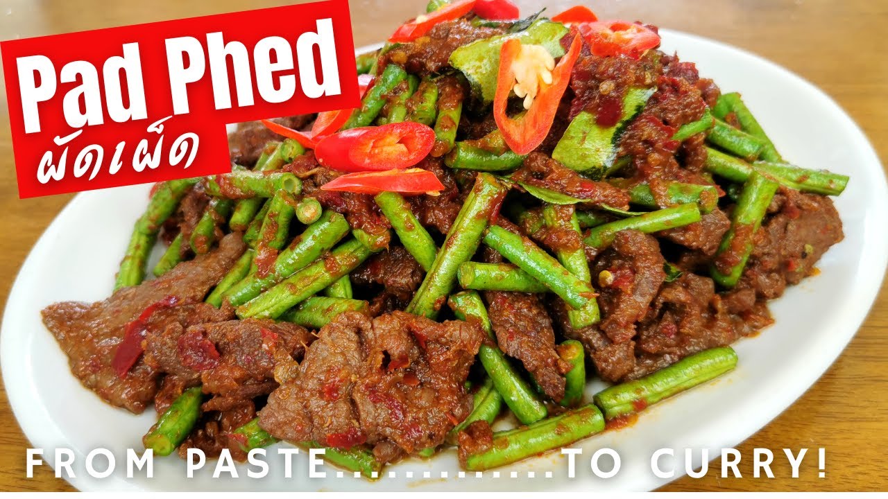 Thai Spicy Stir Fry Sauce using leftover Curry Paste |ผัดเผ็ด|Pad Phed