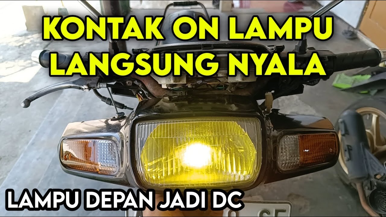 Trik mudah mengubah arus lampu depan grand dari AC jadi DC