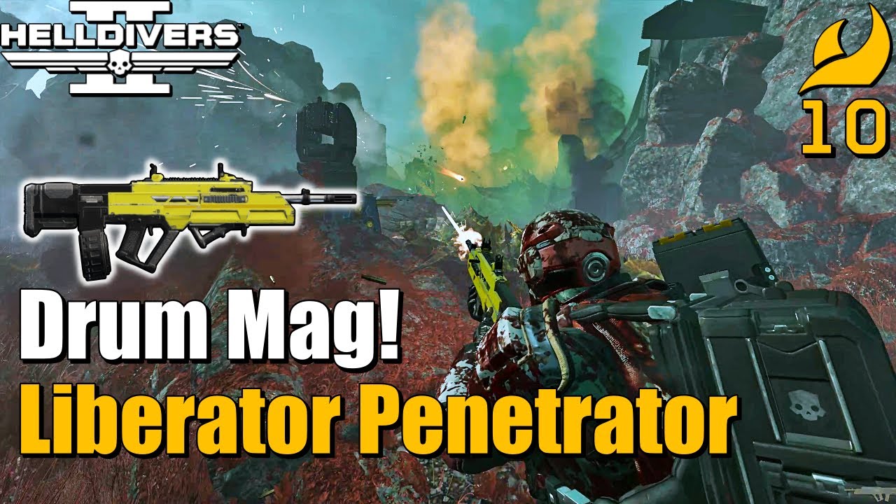 Helldivers 2 | Drum Mag Unlocked for the Liberator Penetrator! (No commentary Gameplay)