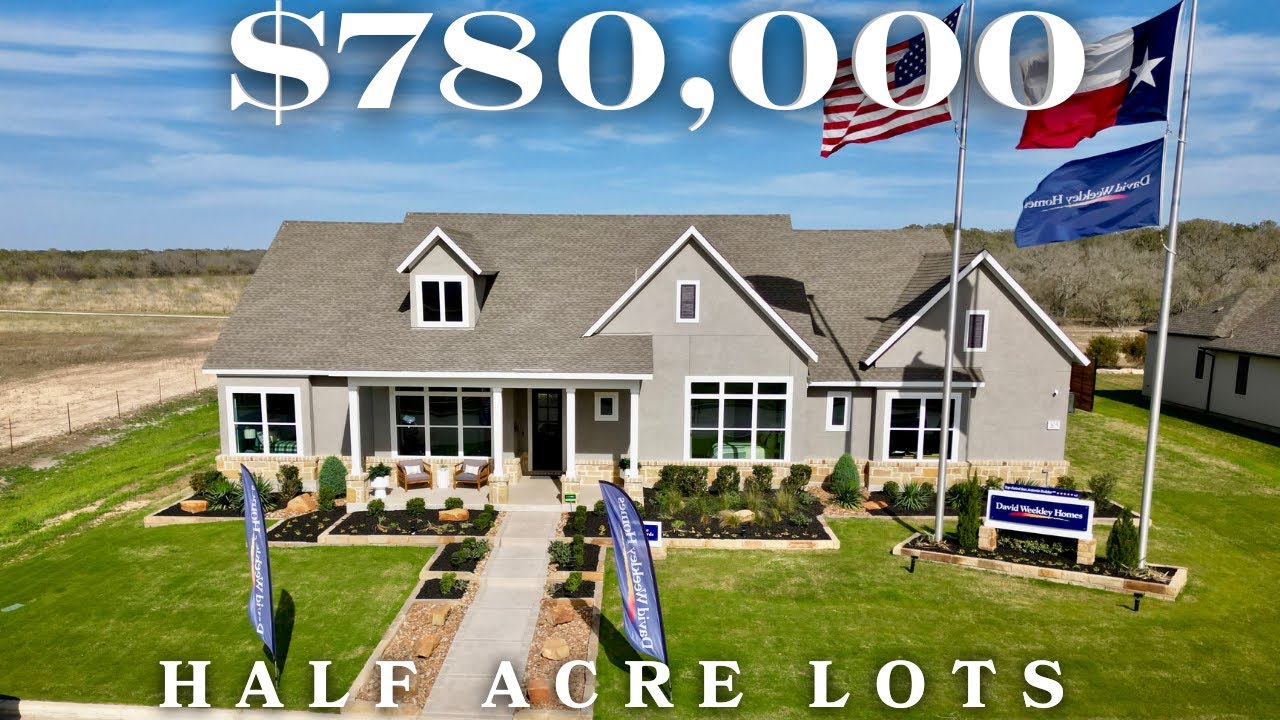 You Won't Believe This STUNNING David Weekley Home in Castroville with Half acre Lots under $800,000