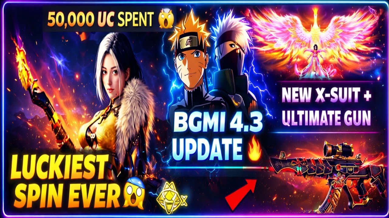 I CAN’T BELIEVE THIS 😱 50,000 UC Spin in BGMI 4.3 | Insane Luck!!!