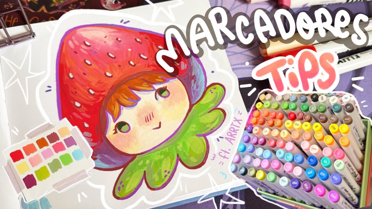CÓMO PINTAR CON PLUMONES DE ACRILICO + TIPS ft. ARRTX