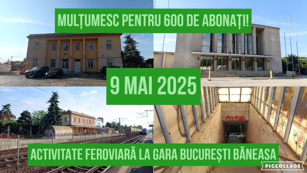 Activitate feroviară la gara București Băneasa (special pentru 600 de abonați)