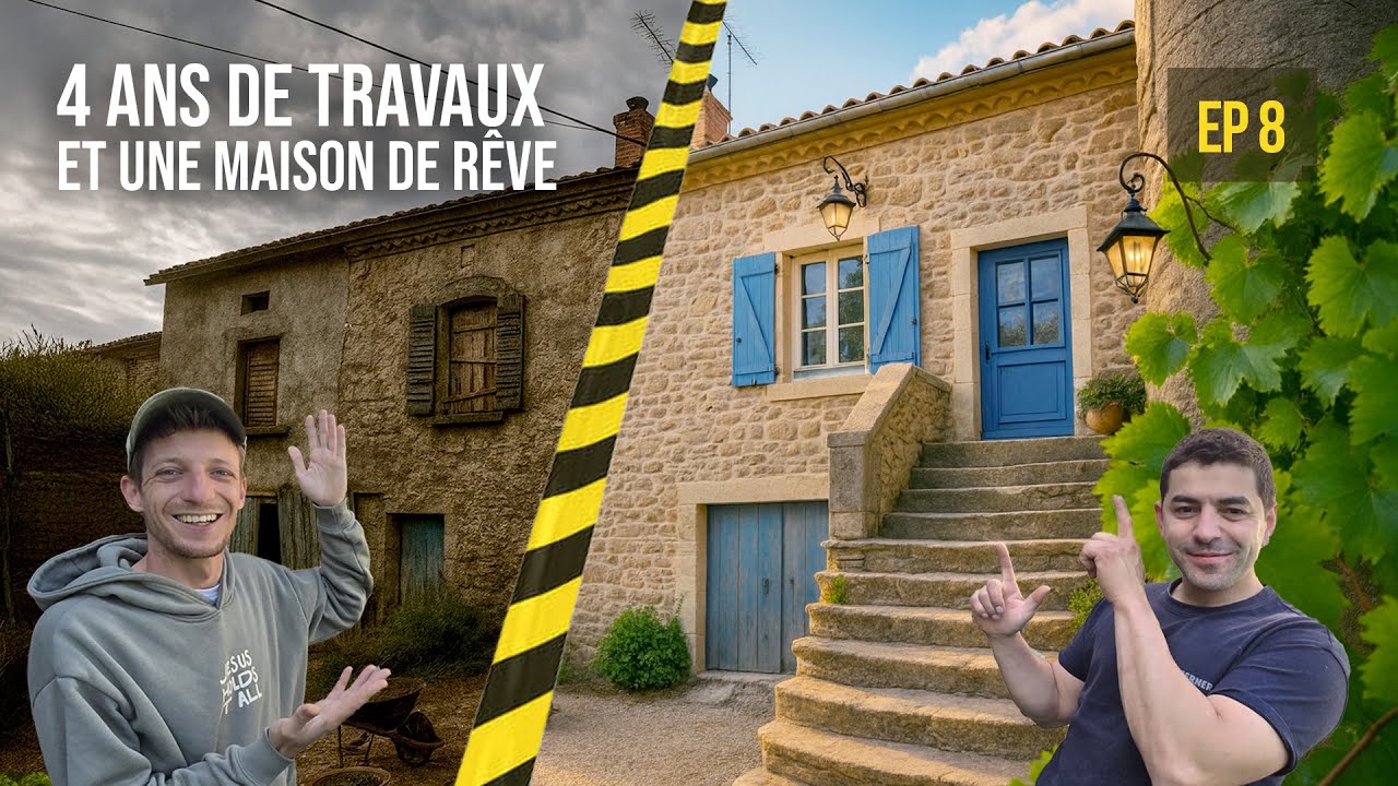 [EP 8] 4 ans de travaux plus tard ! UN RESULTAT MAGNIFIQUE (pour des novices)
