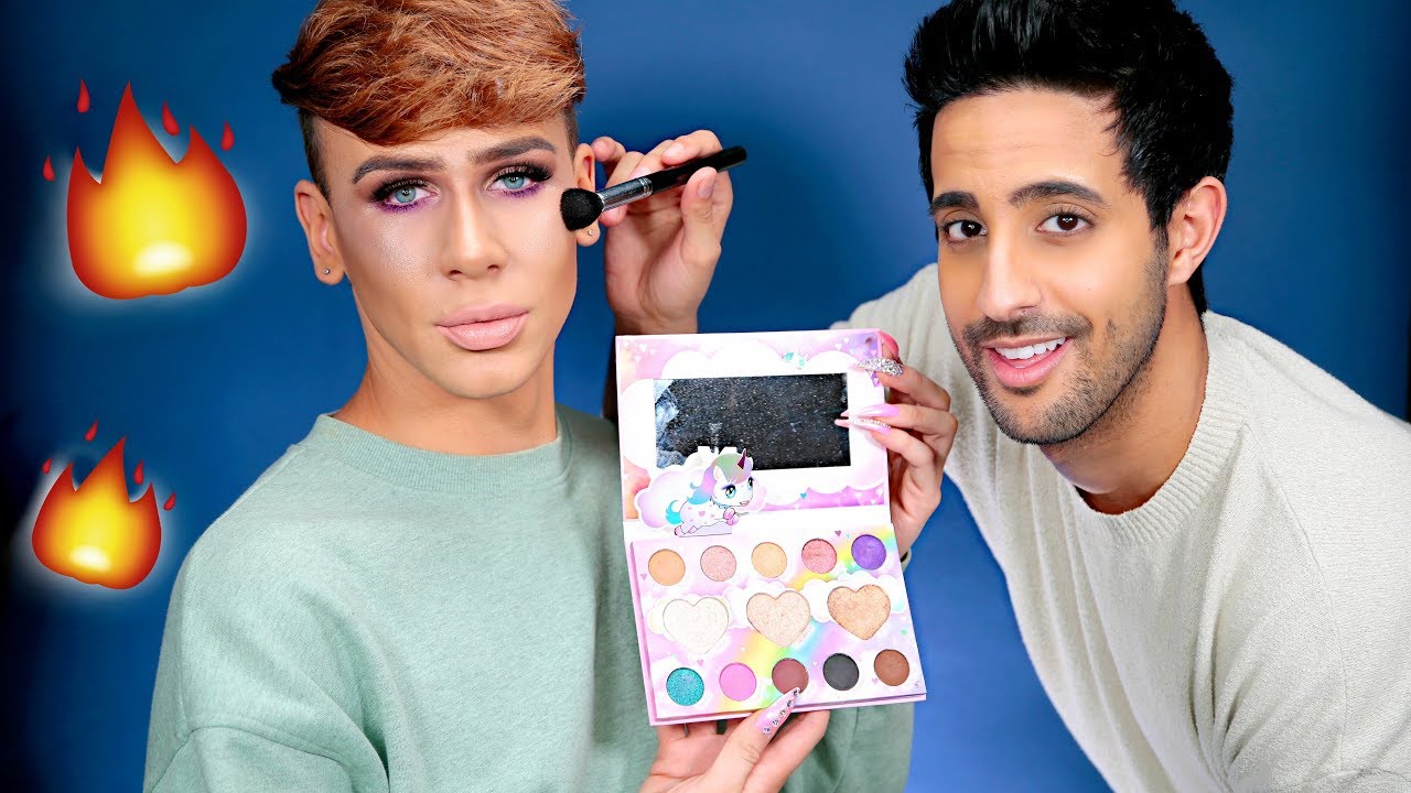 ER wei&szlig; nicht, wie ich IHN SCHMINKEN werde..! 😳🔥 MAKEOVER mit MARVYN MACNIFICENT! | Sami Slimani