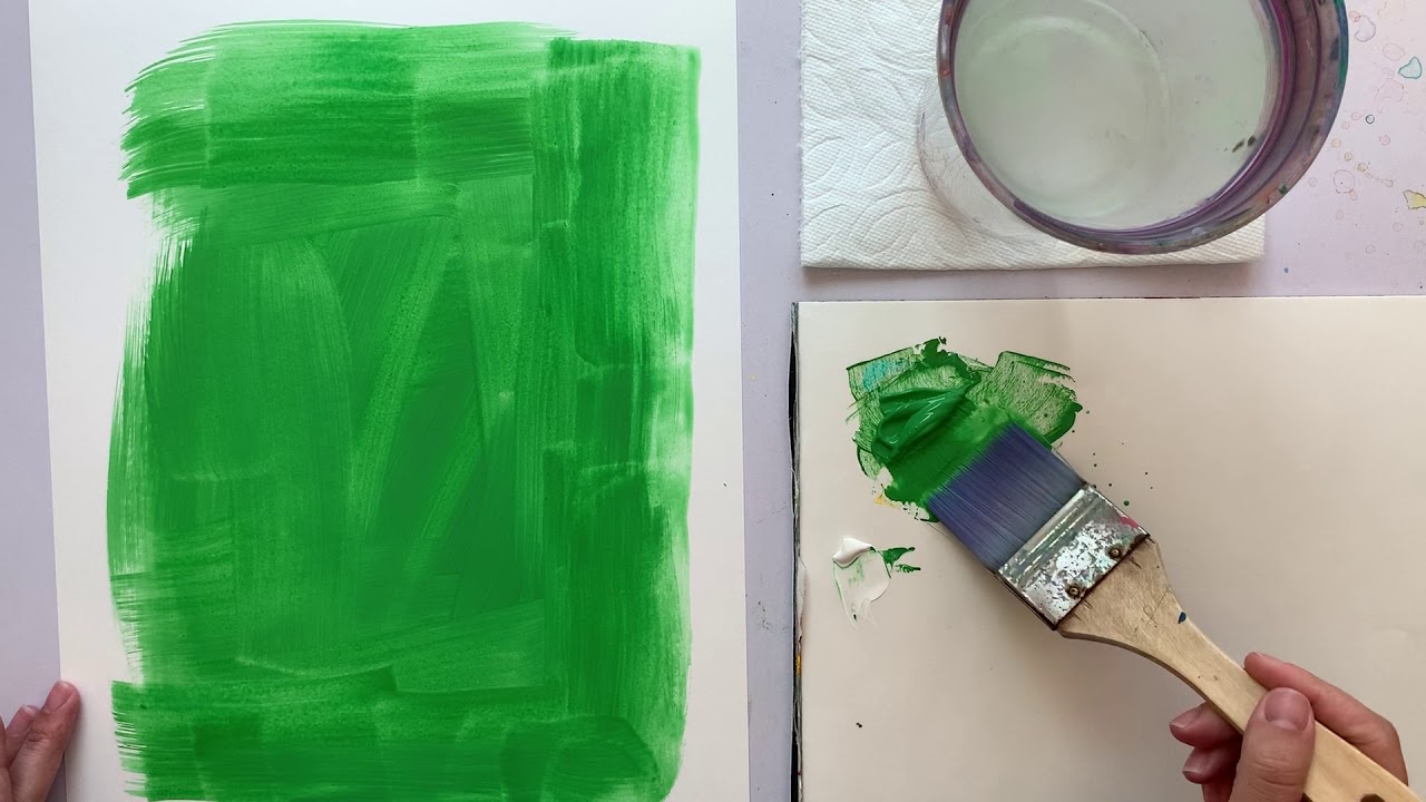 How I Paint An Acrylic Wash On Paper