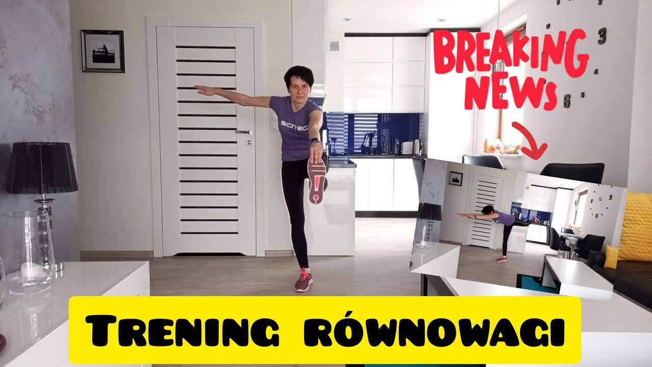 #42 Trening równowagi | ćwiczenia równoważne | krótki trening w domu