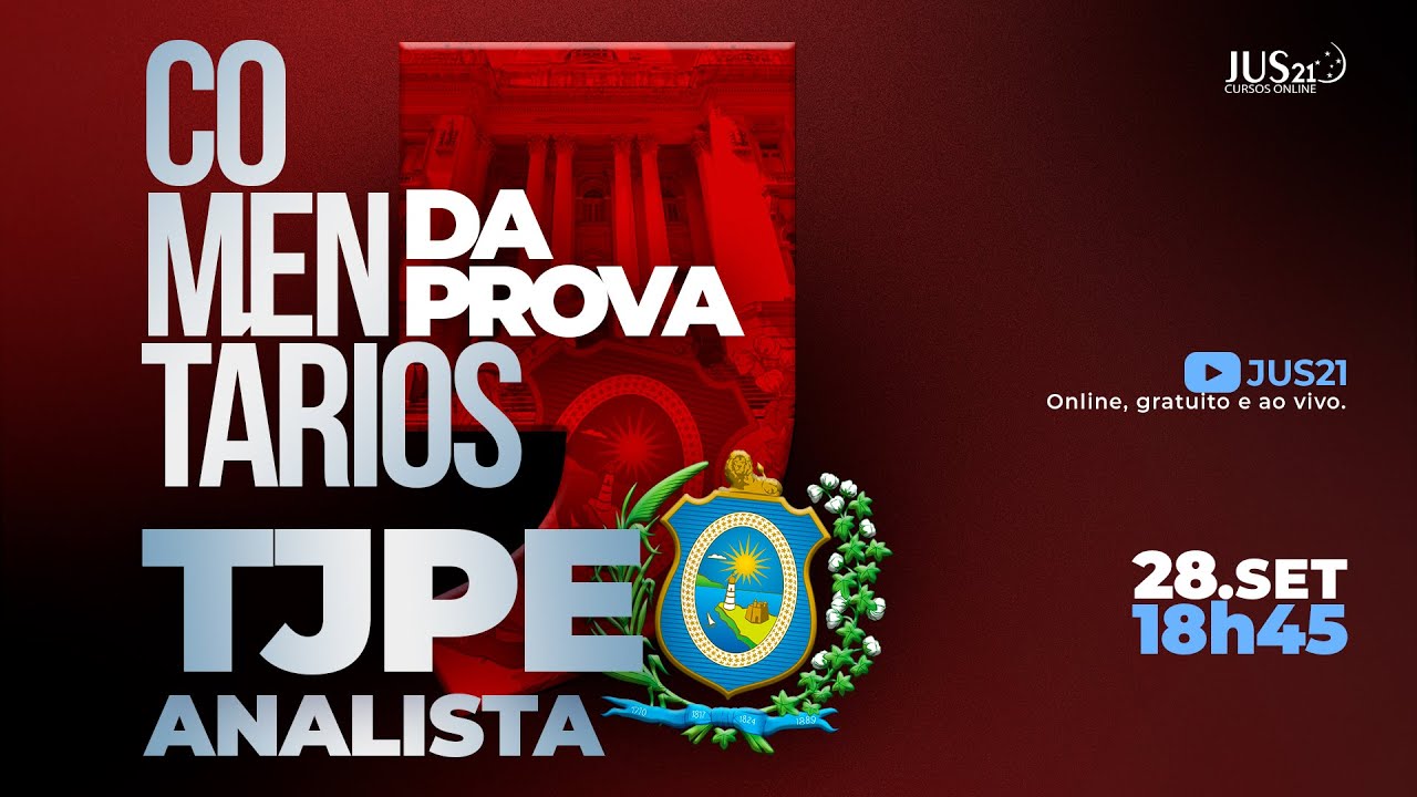 Comentários da prova TJPE - ANALISTA