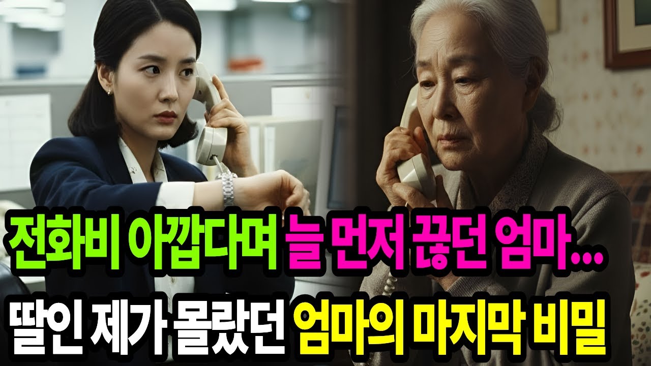 “왜 어머니는 항상 전화를 먼저 끊으셨을까요”