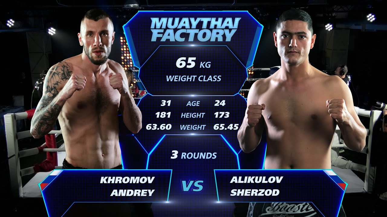 Muaythai Factory Кемерово 12.11.21 Хромов Андрей - Аликулов Шерзод
