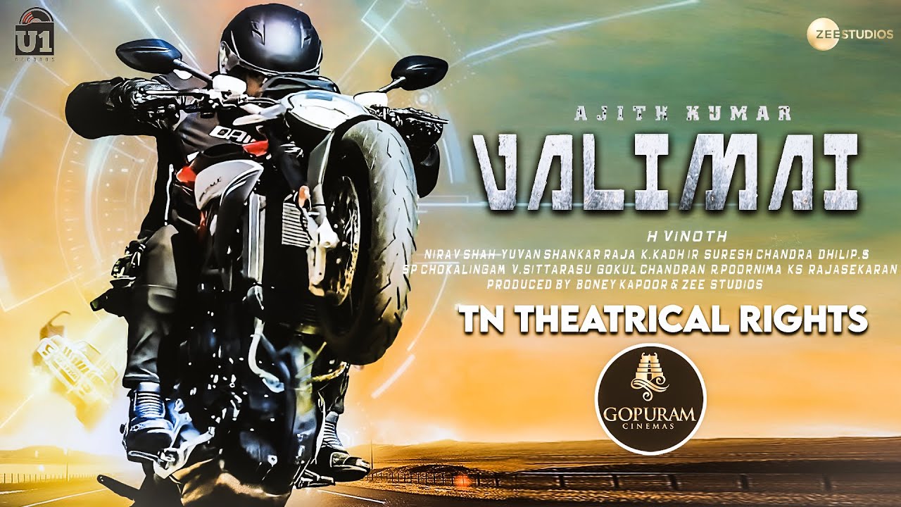 OFFICIAL: 'VALIMAI&rsquo; Countdown Begins | Mass Update, Thala Ajith, Boney Kapoor, Gopuram Films