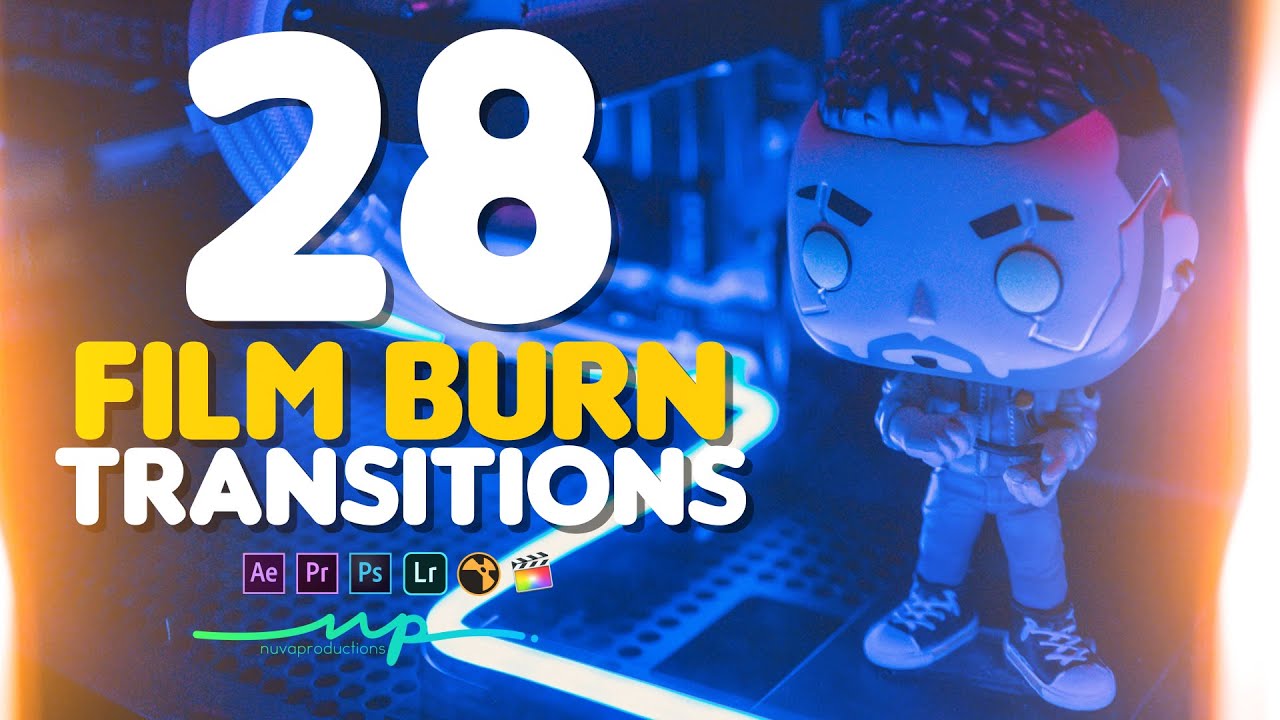 28 Transiciones Film Burn HD Gratis
