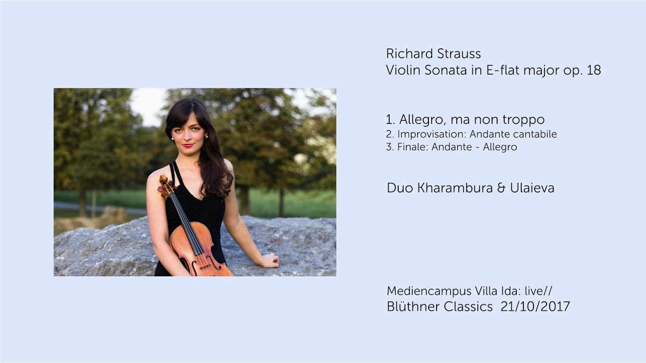 Duo Kharambura & Ulaieva - Strauss Violin Sonata in E-flat major op. 18 - live