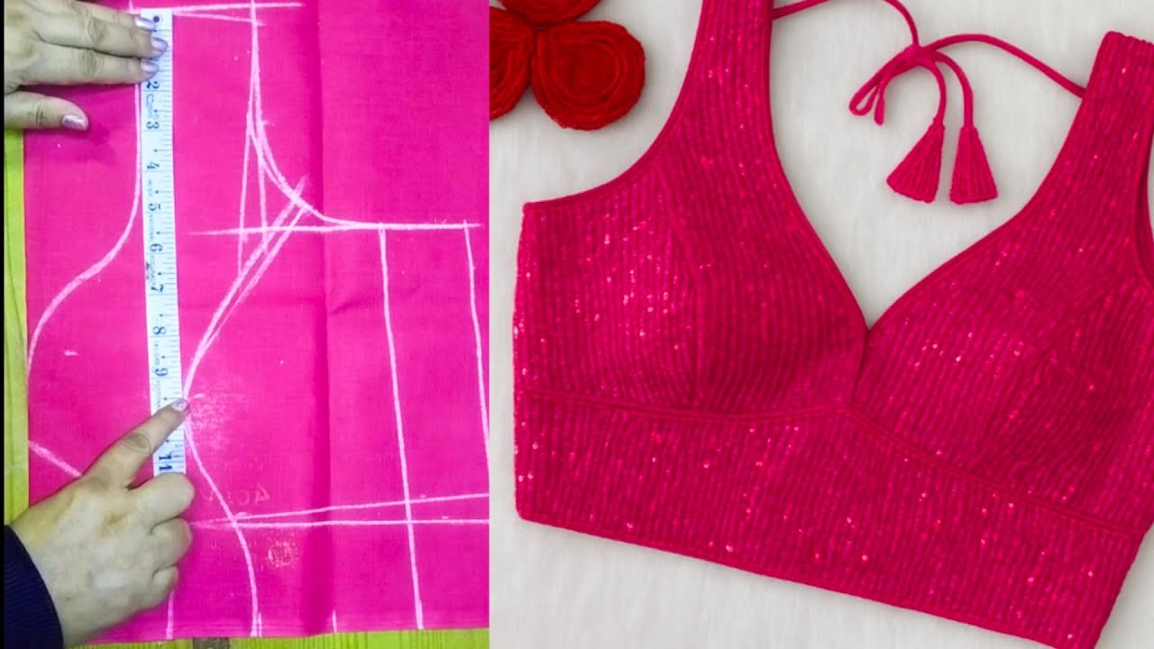 Princess cut blouse cutting and stitching/प्रिंसेस कट ब्लाउज की स्टिचिंग/करने का सबसे आसान/blouse 