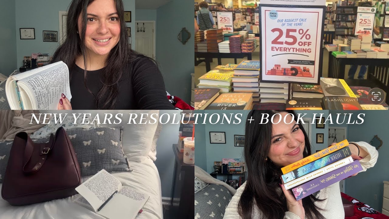Starting the new year off right | resolutions + book hauls