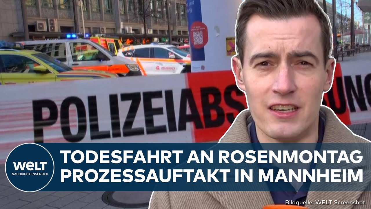 MANNHEIM: Prozess zur Todesfahrt startet! Tatverdächtiger wegen Mordes angeklagt