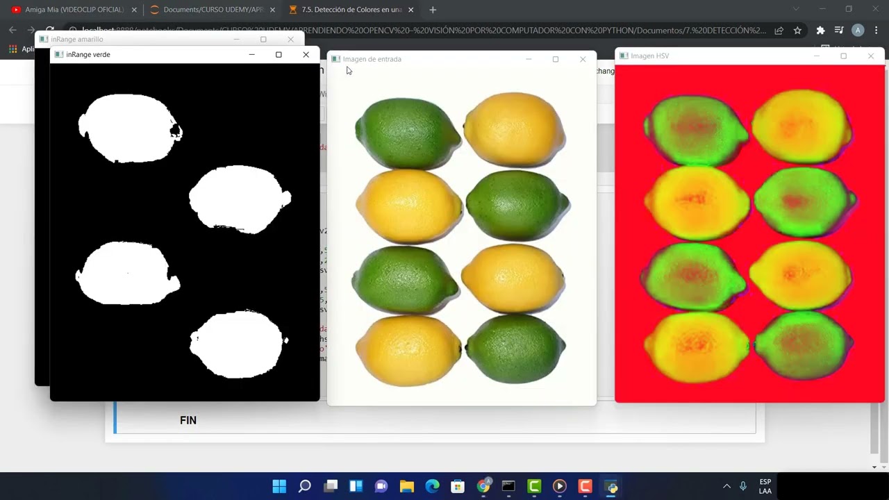 7.5. Aprendiendo OpenCV con Python - Detección de Colores en una imagen con OpenCV.