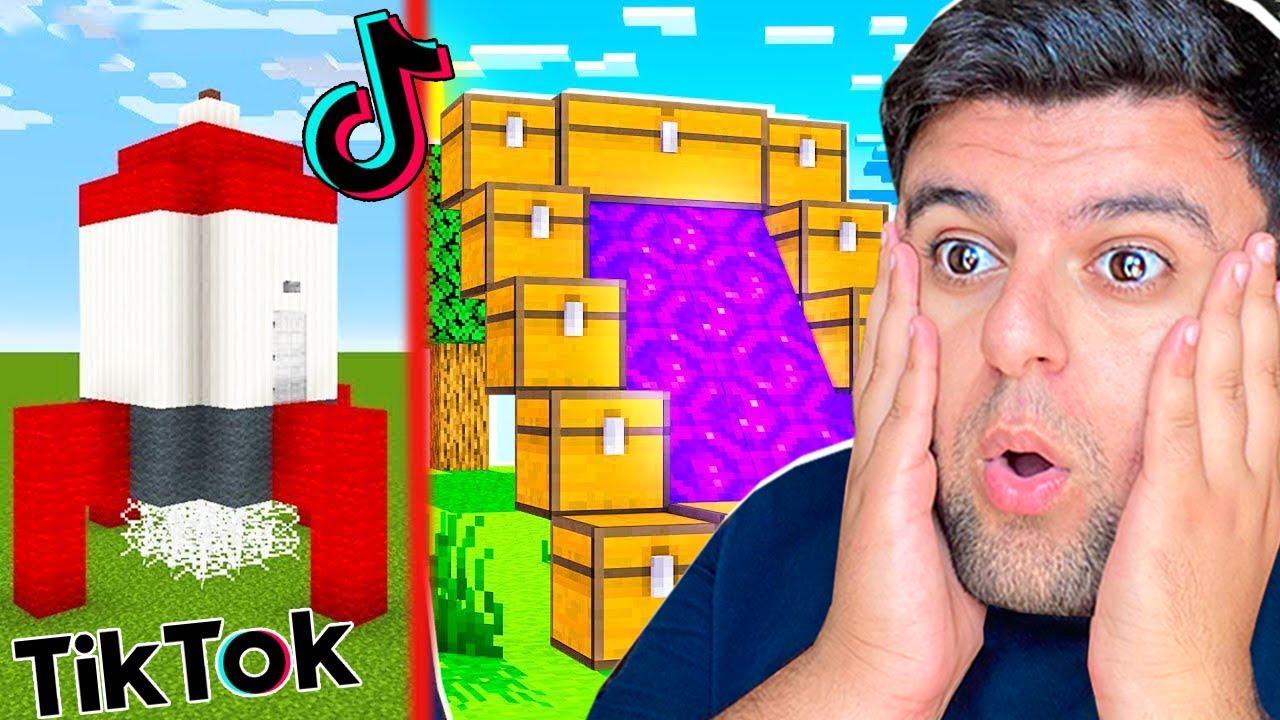 ვიმეორებ TikTok ლაიფხაკებს Minecraft -ში! 😂🔥
