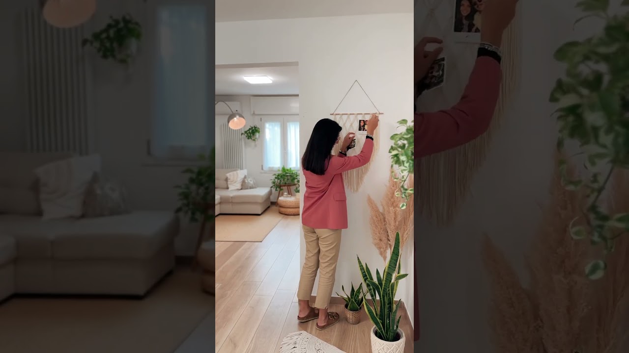 ✨ TUTORIAL Arazzo portafoto in Macram&egrave; ✨ clicca sul video correlato