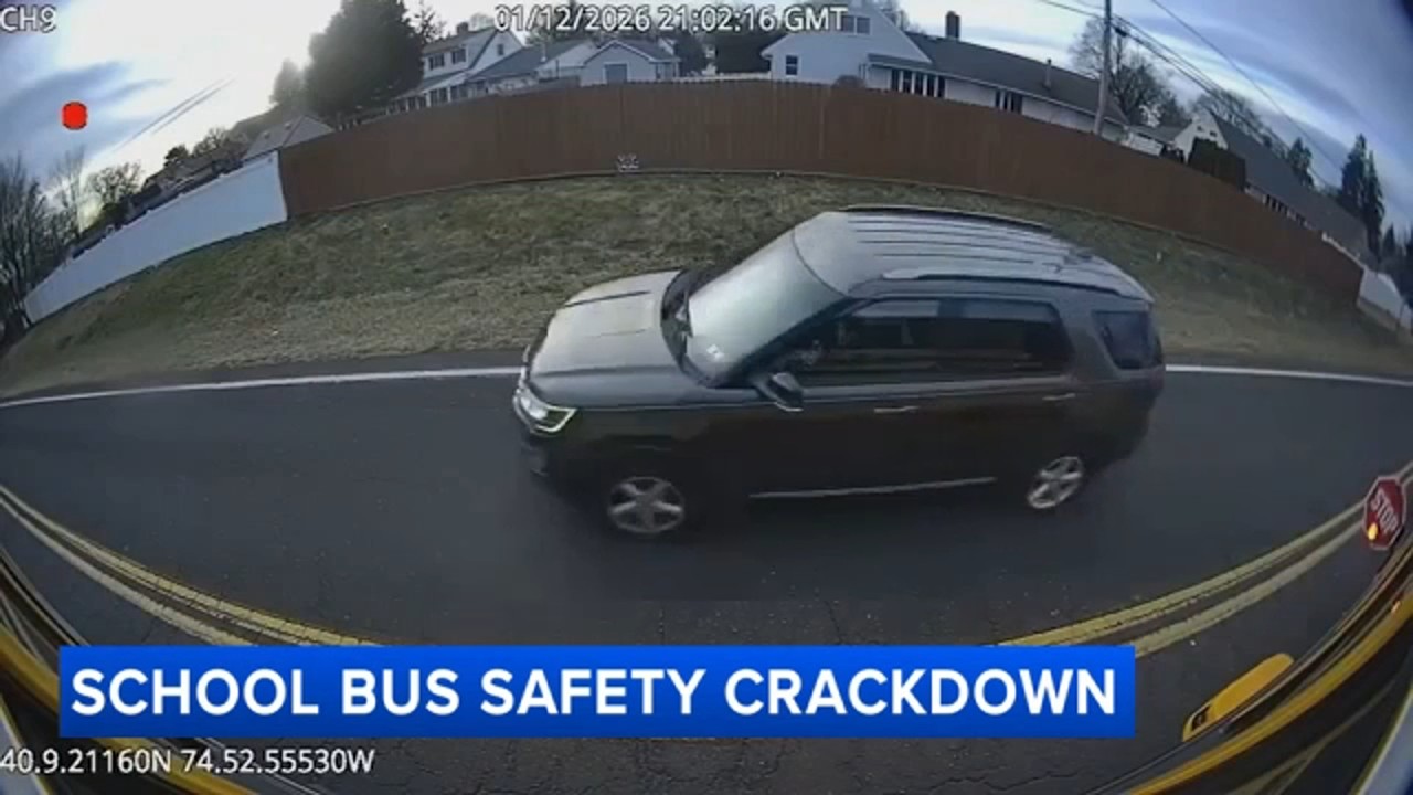 Police post video showing drivers passing stopped school buses