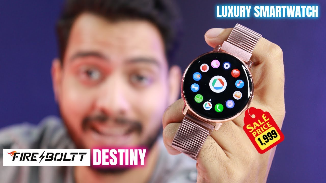 Fire Boltt Destiny Stainless Steel Luxury Smartwatch Under Rs 2000 | UNBOXING & REVIEW | HINDI