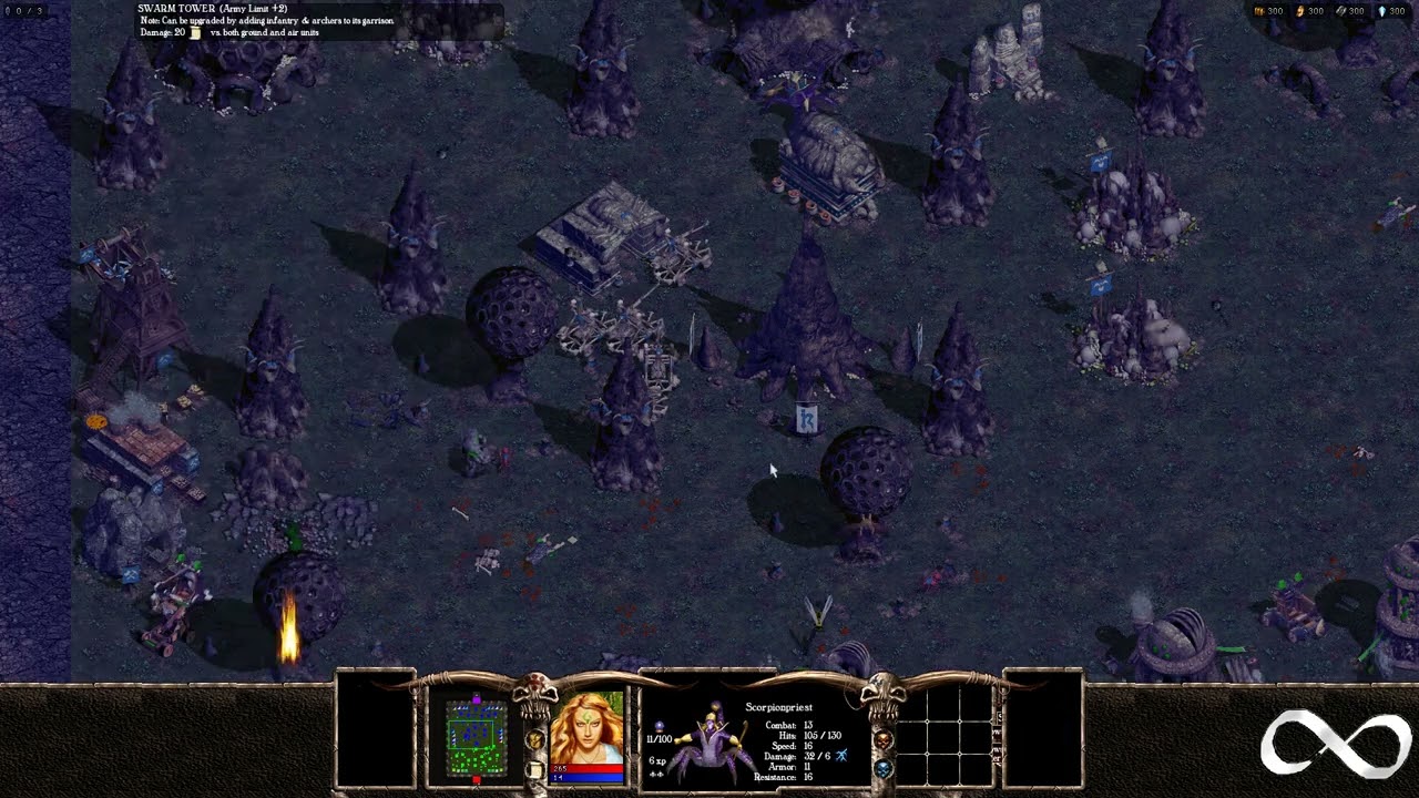 Warlords Battlecry III, AI Battle, Dark Dwarf vs The Swarm