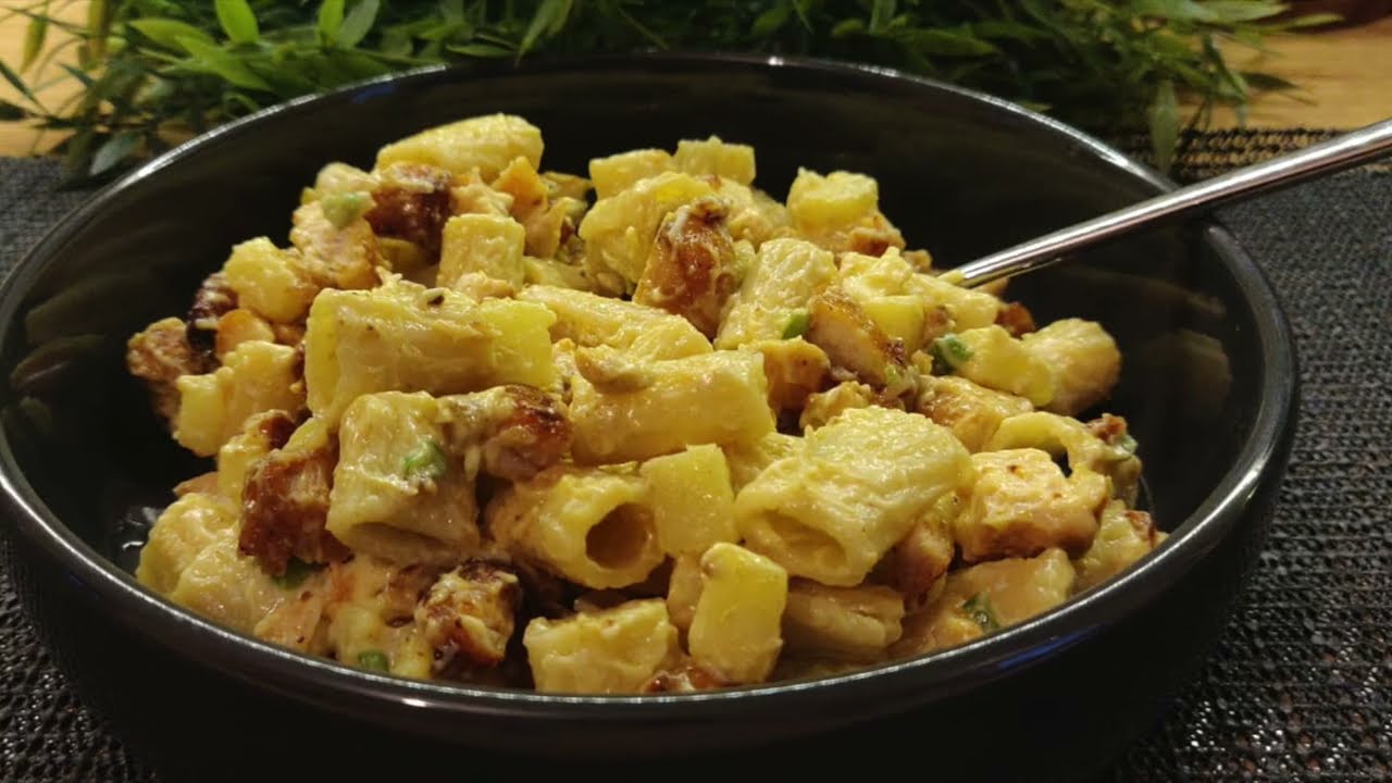 10/10 Yummiest Coronation Chicken Pasta#food #cooking #recipe #easy #easyrecipe