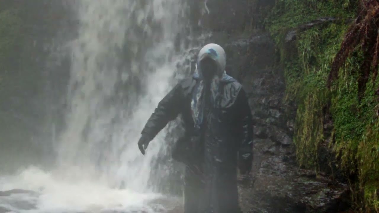 Megan's long walk to a raging waterfall