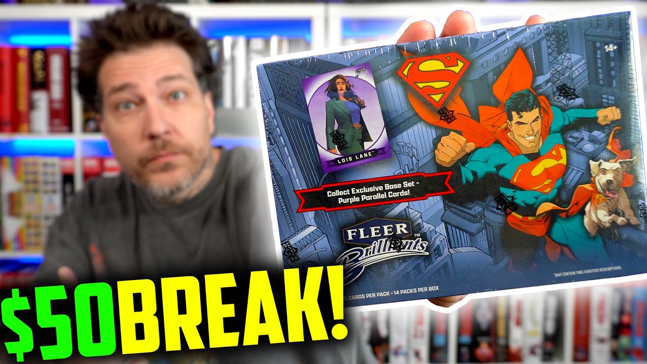 SUPERMAN Fleer Brilliants BOX BREAK from UPPER DECK | DC Comics Trading Cards