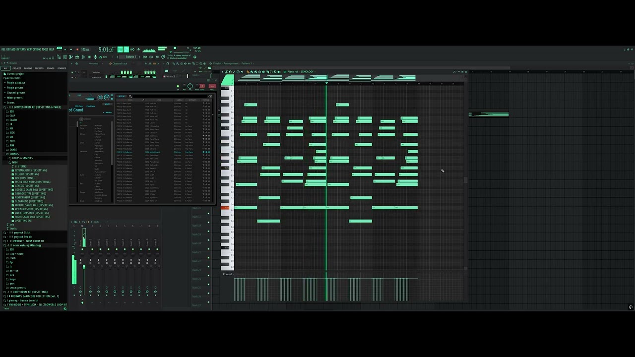 Aquatic Ambience Melody RECREATION in FL Studio 2025 | MIDI BY UPSETT1NG (me)