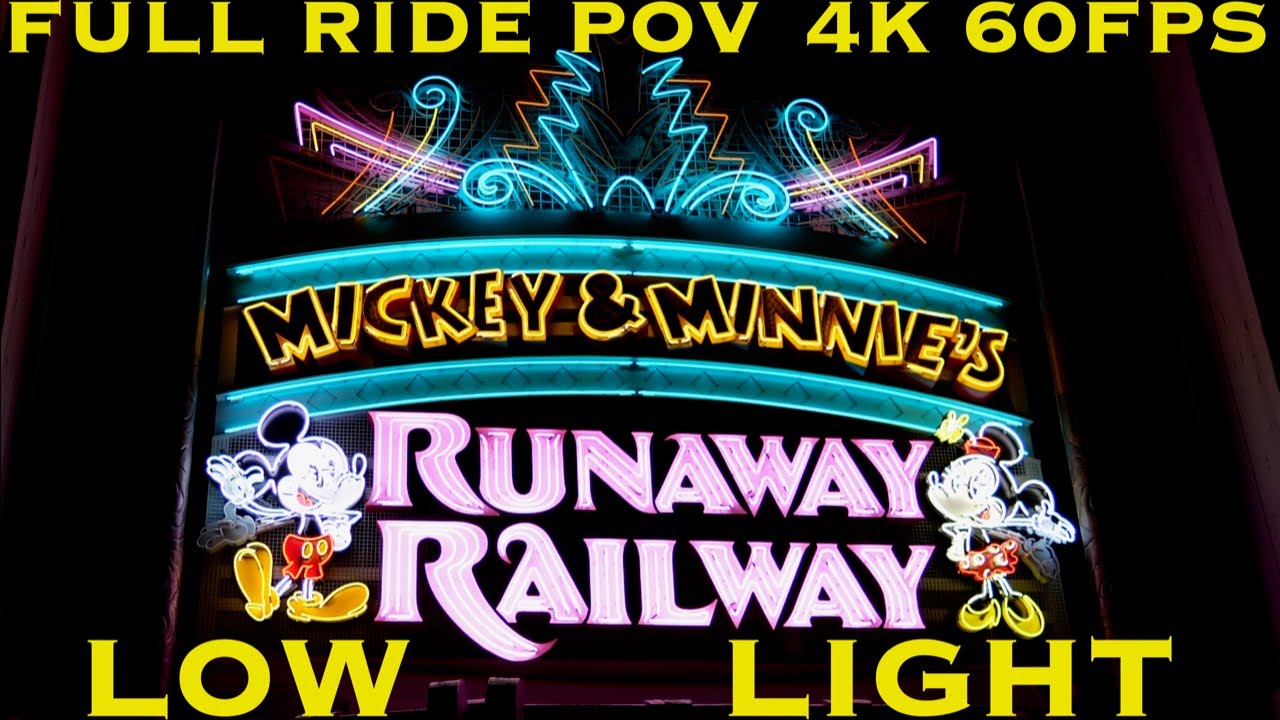 Mickey & Minnie's Runaway Railway 4K FULL RIDE POV Disney's Hollywood Studios Walt Disney World 2020