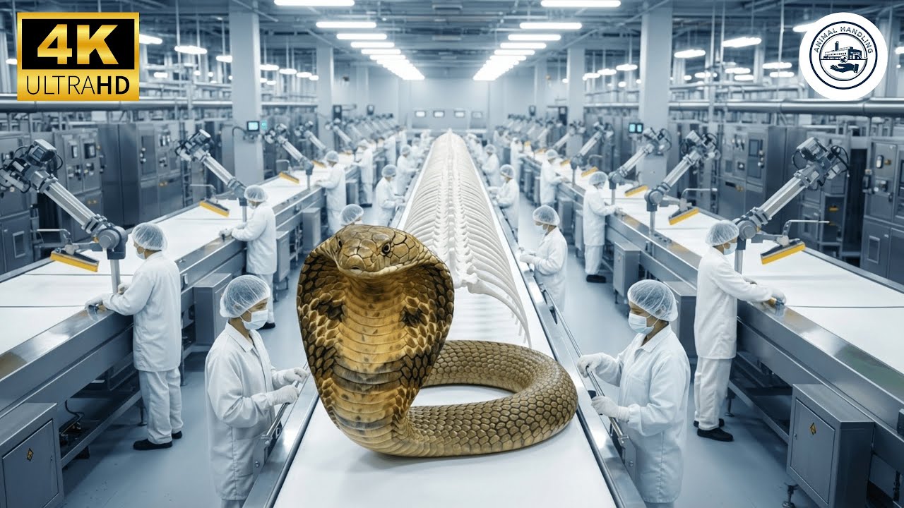 Inside the Modern Cobra Skeletons Factory: From Raw Skeletons to Medicine Capsules (Full Process)