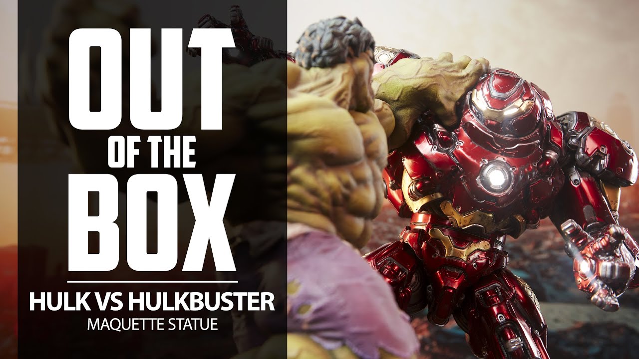 Hulk vs Hulkbuster Maquette Marvel Statue Unboxing by Sideshow | Out of the Box